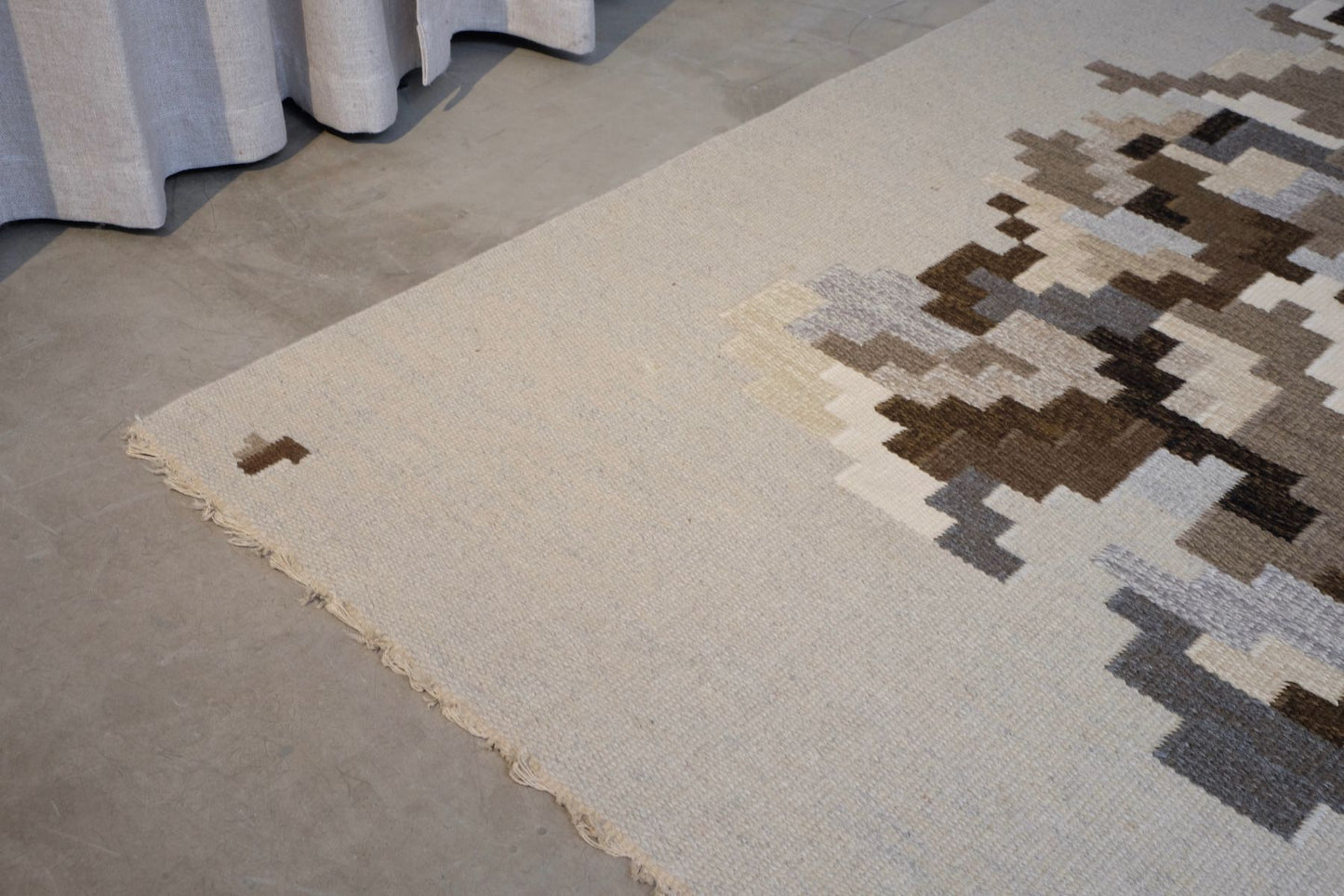 Swedish Model Korall Rug by Erik Lundberg by Vävaregården, 1950s