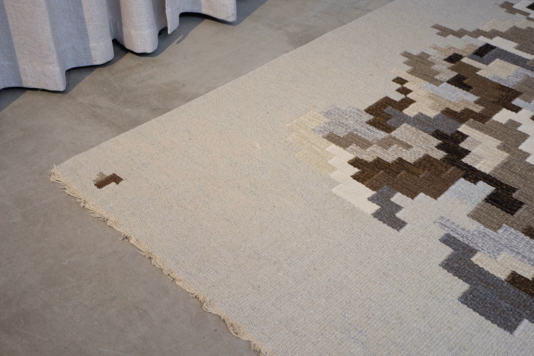 Swedish Model Korall Rug by Erik Lundberg by Vävaregården, 1950s