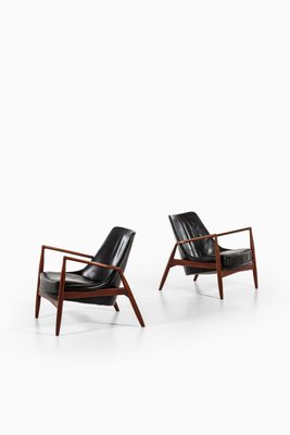 Swedish Model Sälen / Seal Easy Chairs by Ib Kofod-Larsen for OPE, 1950s, Set of 2-SC-748923