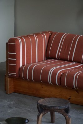 Swedish Modern 3-Seater Sofa in Upholstered Pine from Stockaryd Stolefabrik, 1970s-MXF-1754197