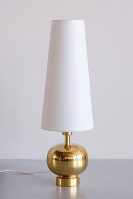 Swedish Modern Brass Table Lamp by Aneta Lighting, Växjö, Sweden, 1970s-FMT-1394835