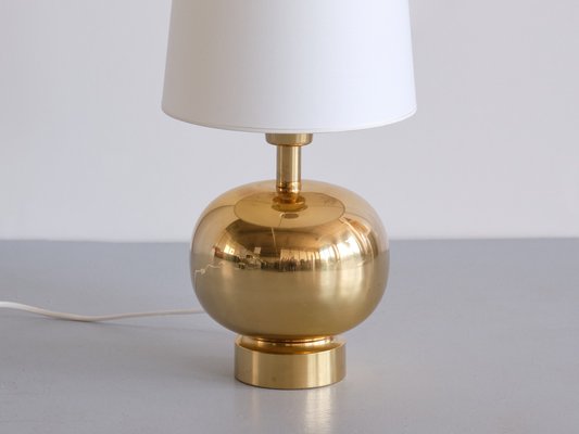 Swedish Modern Brass Table Lamp by Aneta Lighting, Växjö, Sweden, 1970s-FMT-1394835