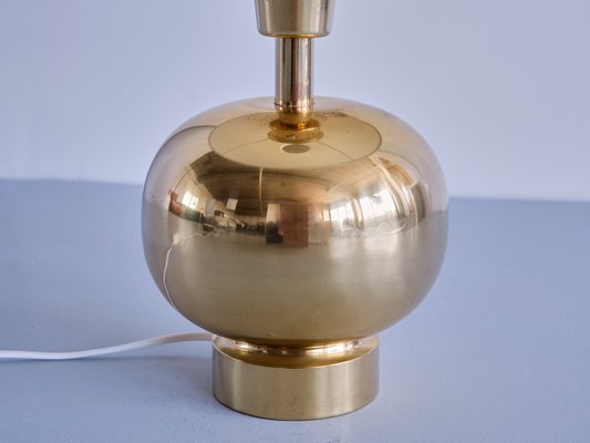 Swedish Modern Brass Table Lamp by Aneta Lighting, Växjö, Sweden, 1970s-FMT-1394835