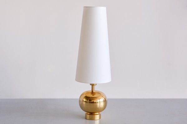 Swedish Modern Brass Table Lamp by Aneta Lighting, Växjö, Sweden, 1970s-FMT-1394835