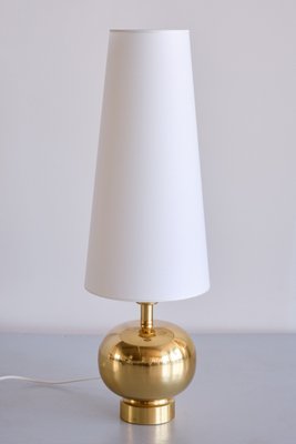 Swedish Modern Brass Table Lamp by Aneta Lighting, Växjö, Sweden, 1970s-FMT-1394835