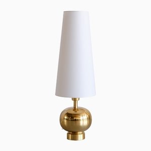 Swedish Modern Brass Table Lamp by Aneta Lighting, Växjö, Sweden, 1970s-FMT-1394835