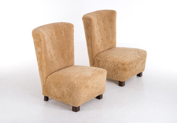 Swedish Modern Easy Chairs, 1940s, Set of 2-QU-1761364