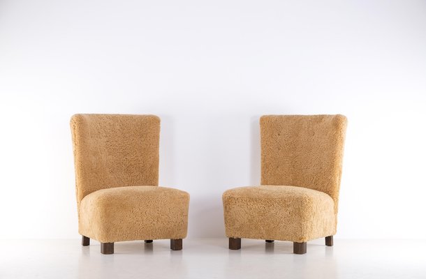 Swedish Modern Easy Chairs, 1940s, Set of 2-QU-1761364