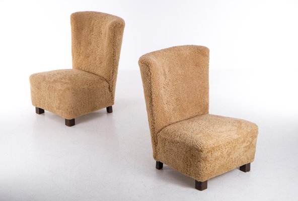 Swedish Modern Easy Chairs, 1940s, Set of 2-QU-1761364