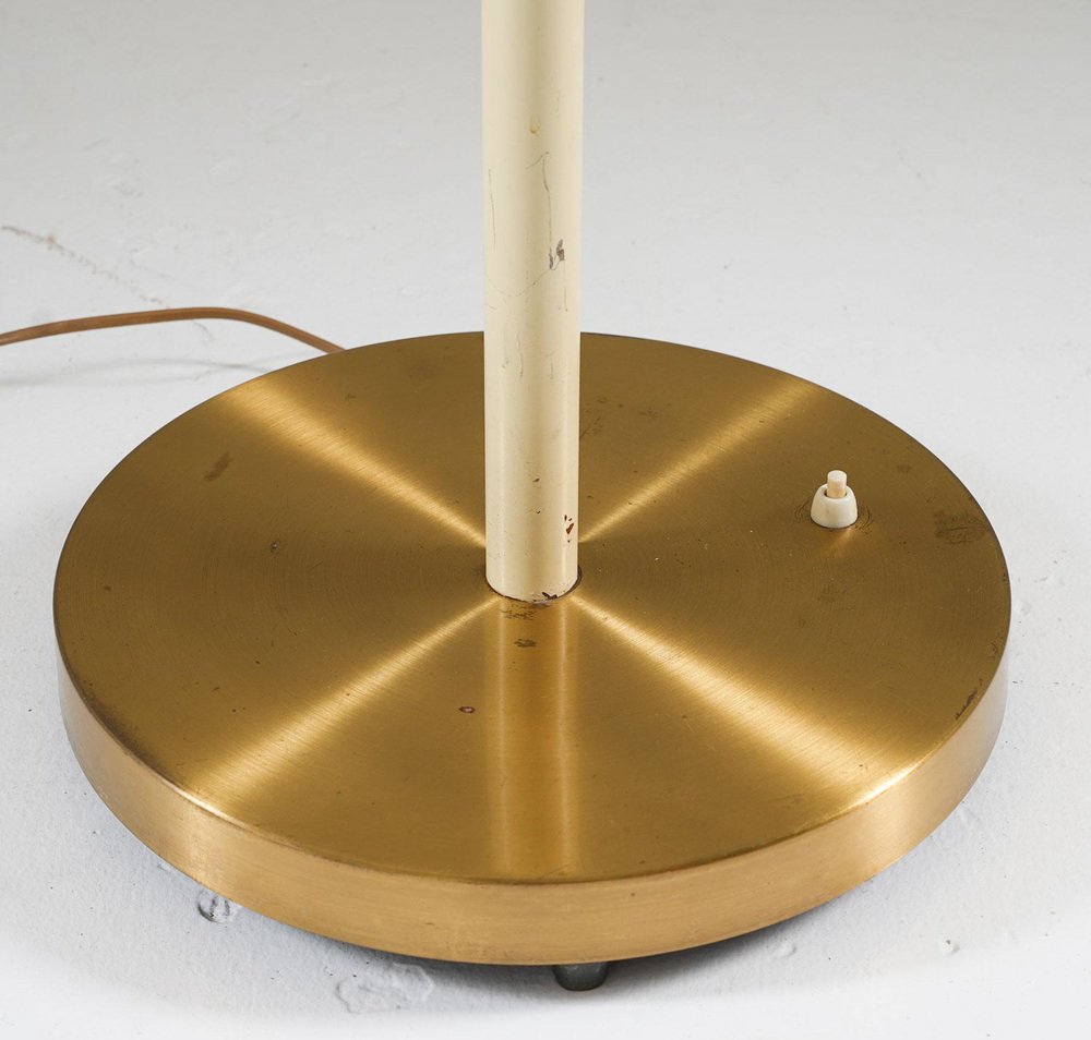 Swedish Modern Floor Lamp attributed to Bo Notini for Glössner, 1940s