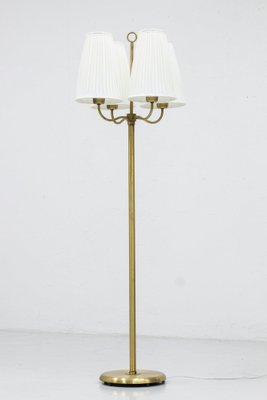 Swedish Modern Floor Lamp in Brass, 1940s-KO-1797712