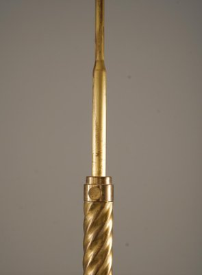 Swedish Modern Floor Lamp in Brass, 1940s-FM-2039413