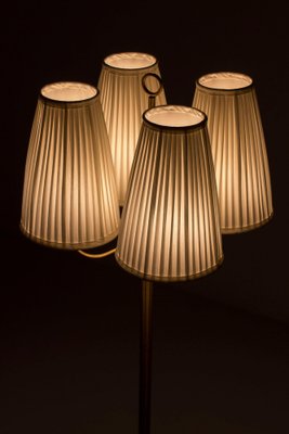 Swedish Modern Floor Lamp in Brass, 1940s-KO-1797712