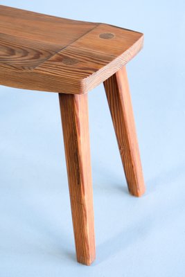 Swedish Modern Rectangular Pine Stool by Carl Malmsten, 1950s-FMT-1424664