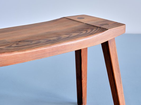 Swedish Modern Rectangular Pine Stool by Carl Malmsten, 1950s-FMT-1424664