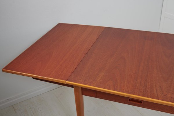 Swedish Modern Teak and Beech Dining Table or Desk attributed to Nils Jonsson for Hugo Troeds, 1960s-MJF-1732569