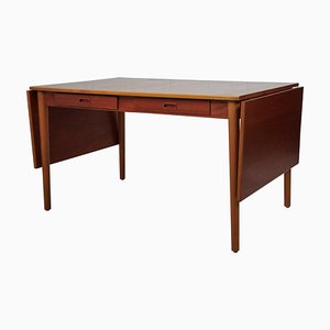 Swedish Modern Teak and Beech Dining Table or Desk attributed to Nils Jonsson for Hugo Troeds, 1960s-MJF-1732569