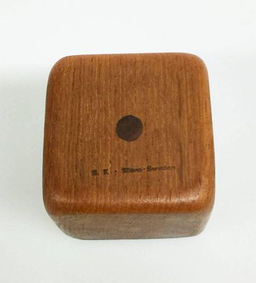 Swedish Modern Teak Dice Pen Holder from Sowe Konst, 1960s-UCH-1224828