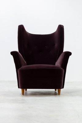 Swedish Modern Wing Back Chair-KO-2040794