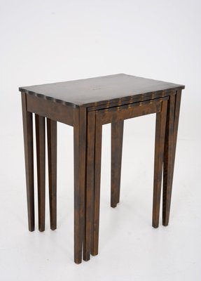 Swedish Nesting Tables in Birch by Erling Torvits, 1930s, Set of 3-FM-2023143