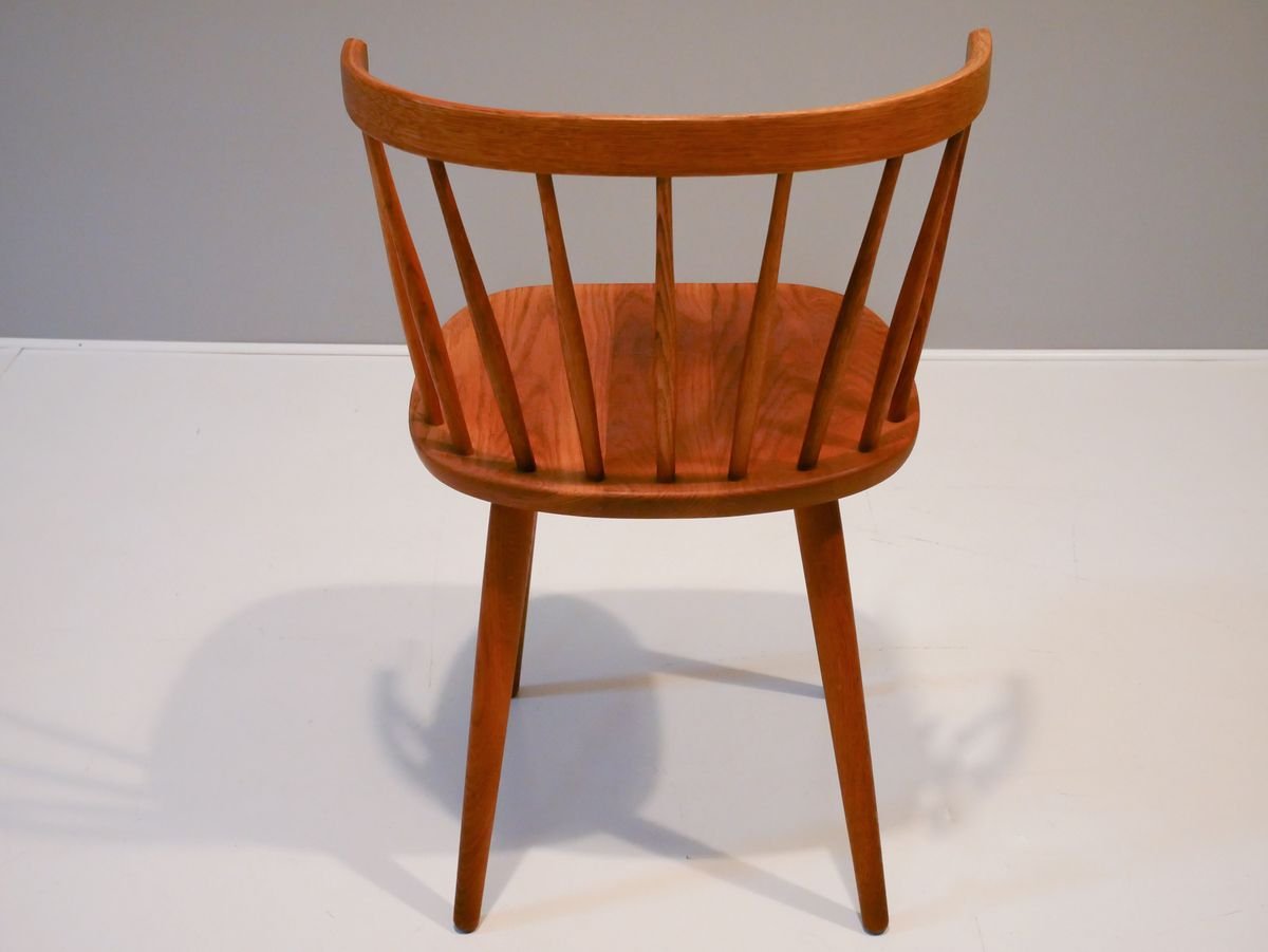 Swedish Oak Bobino Side Chair by Yngve Ekström for Stolab, 1950s