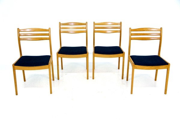 Swedish Oak Chairs, 1960s, Set of 4-GEK-1118516