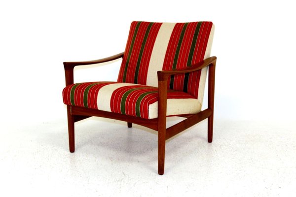 Swedish Oak Lounge Chair, 1960s-GEK-840823