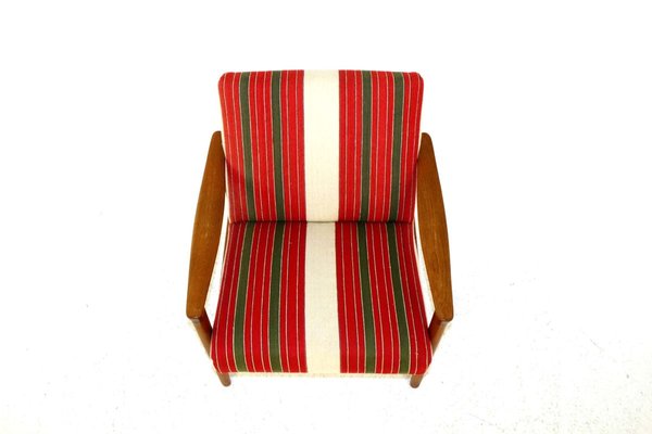 Swedish Oak Lounge Chair, 1960s-GEK-840823