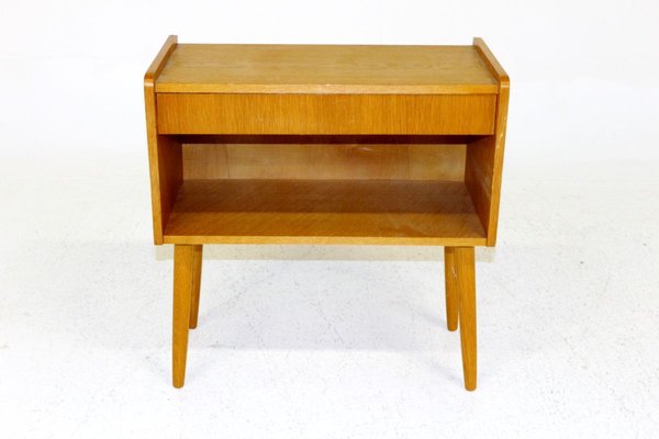 Swedish Oak Nightstand, 1960s-GEK-767840