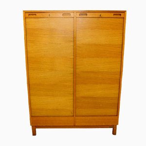 Swedish Oak Notary Cabinet, 1960s-GEK-853319