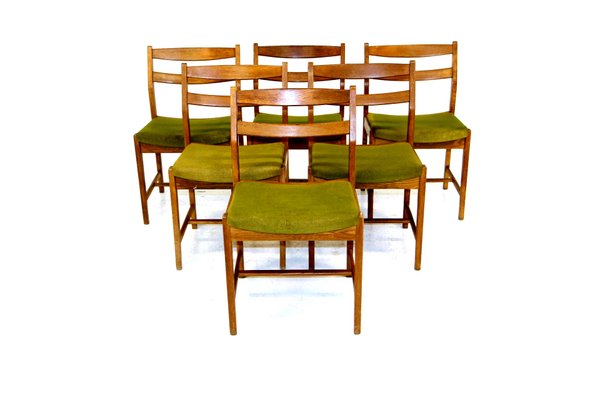 Swedish Oak Ulvö Chairs by Eric Wørtz for Ikea, 1960s, Set of 6-GEK-1118517