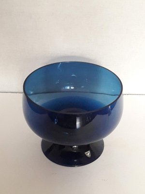 Swedish Orrefors Glass Bowl in Cobalt Blue, 1970s-XUQ-1451307