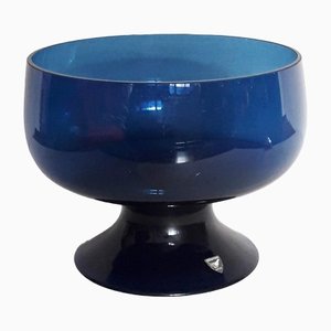 Swedish Orrefors Glass Bowl in Cobalt Blue, 1970s-XUQ-1451307