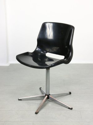 Swedish Overman Office Swivel Chair in Black by Svante Schöblom, 1970s-HGJ-1318651