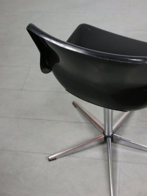 Swedish Overman Office Swivel Chair in Black by Svante Schöblom, 1970s-HGJ-1318651