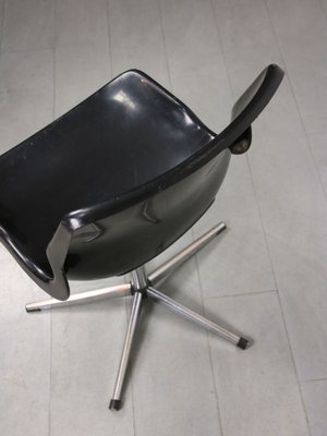 Swedish Overman Office Swivel Chair in Black by Svante Schöblom, 1970s-HGJ-1318651