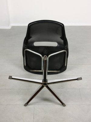 Swedish Overman Office Swivel Chair in Black by Svante Schöblom, 1970s-HGJ-1318651