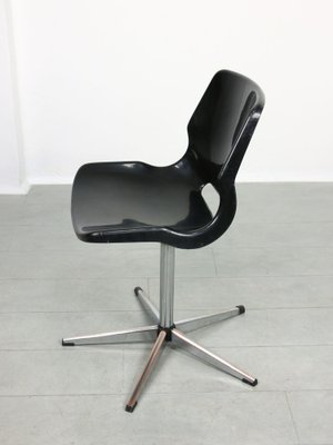 Swedish Overman Office Swivel Chair in Black by Svante Schöblom, 1970s-HGJ-1318651