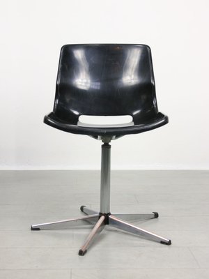 Swedish Overman Office Swivel Chair in Black by Svante Schöblom, 1970s-HGJ-1318651