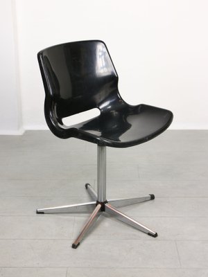 Swedish Overman Office Swivel Chair in Black by Svante Schöblom, 1970s-HGJ-1318651