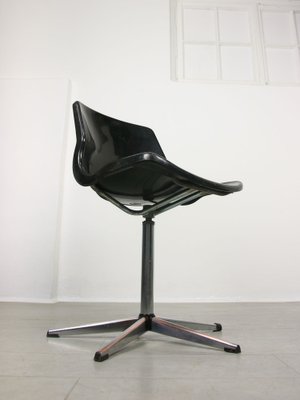 Swedish Overman Office Swivel Chair in Black by Svante Schöblom, 1970s-HGJ-1318651