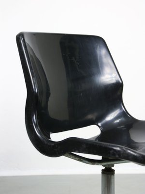 Swedish Overman Office Swivel Chair in Black by Svante Schöblom, 1970s-HGJ-1318651