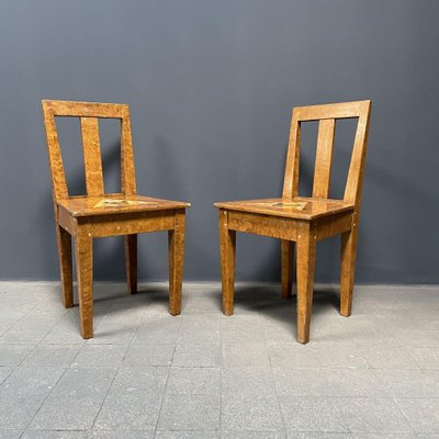 Swedish Painted Side Chairs, 1930s, Set of 2-NPL-770029