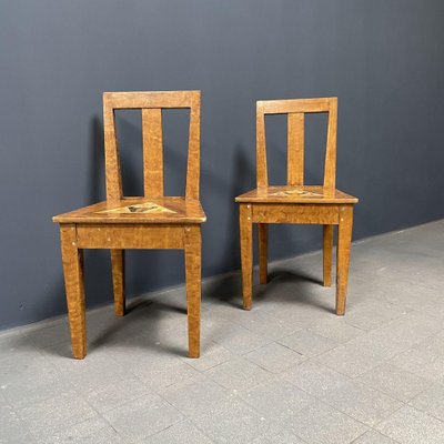 Swedish Painted Side Chairs, 1930s, Set of 2-NPL-770029