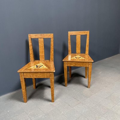 Swedish Painted Side Chairs, 1930s, Set of 2-NPL-770029