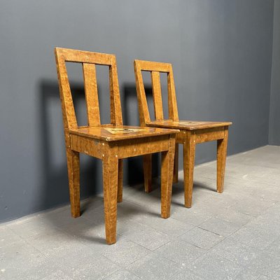 Swedish Painted Side Chairs, 1930s, Set of 2-NPL-770029