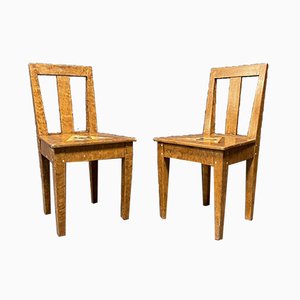 Swedish Painted Side Chairs, 1930s, Set of 2-NPL-770029