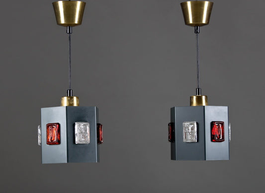 Swedish Pendants by Einar Bäckström & Erik Höglund, Set of 2