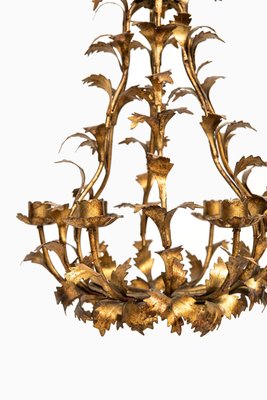 Swedish Pewter Chandelier, 1950s-SC-743758