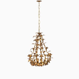 Swedish Pewter Chandelier, 1950s-SC-743758